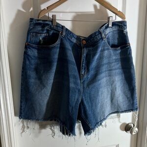 Lane Bryant Dark Blue Jean Shorts